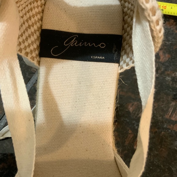 Gairmo woven wedge. New condition. Size 39. Lace up ankle. - Picture 7 of 7